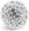 rubyca pave czech crystal disco ball clay beads, main product view