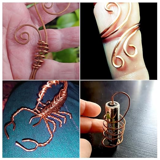 8 Gauge3.2 mm 6.5 feet 5 oz 99.9% Dead Soft Copper Wire for Electroculture Gardening, Jewelry Making, Beading, Science Projects, DIY Artwork, Pure Bare Copper Wire