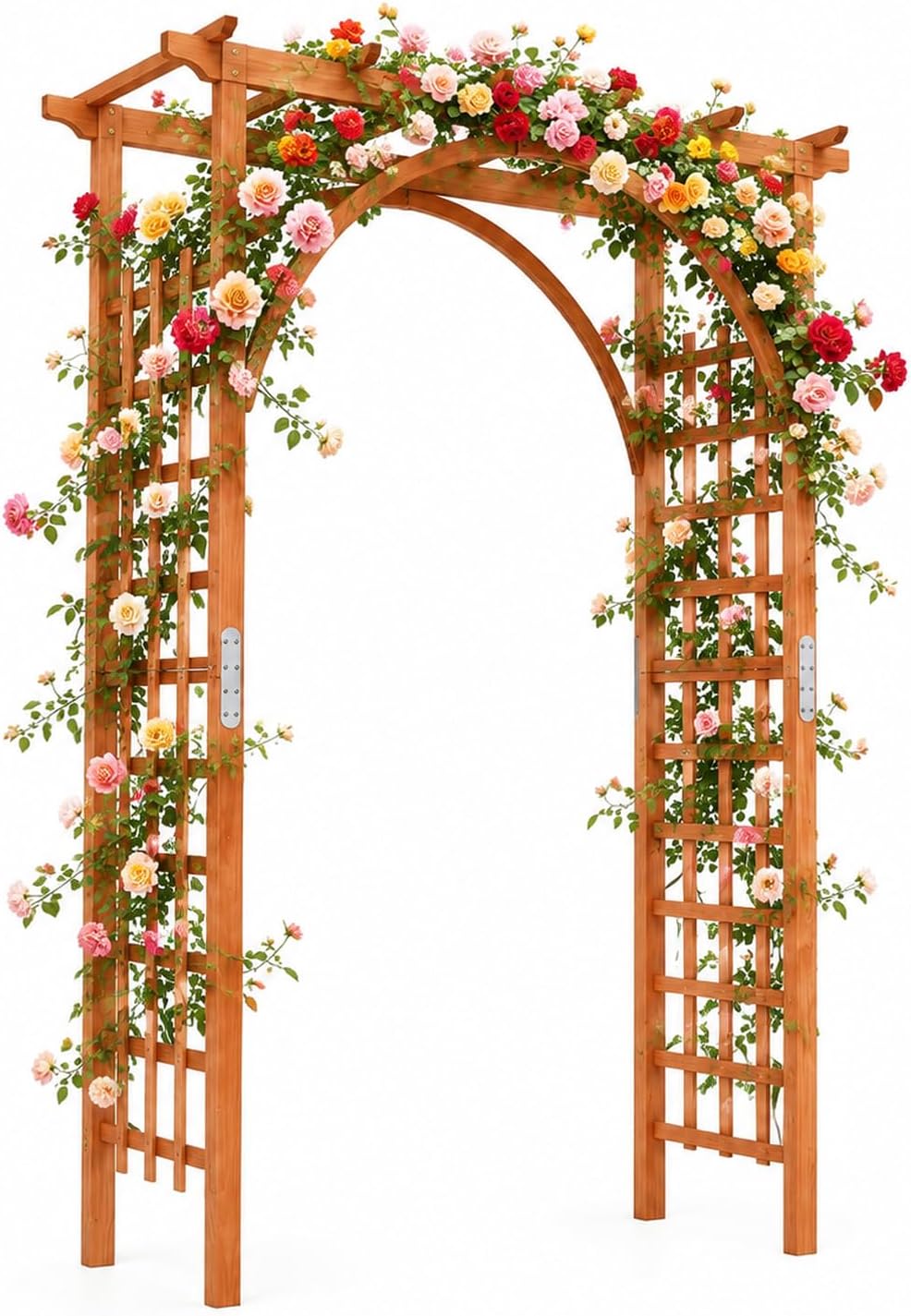 wood arbor, 84 inch wooden garden arch with, main product view