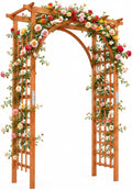 wood arbor, 84 inch wooden garden arch with, main product view