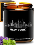 New York City Candle, House Warming Gifts for New Yorkers, Unique NYC Souvenirs & Gifts Ideas for Men and Women, Ideal NY City Themed Presents for Friends, Birthday, Christmas, Moving Away, Gift-Ready