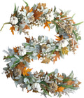 fall wreath pumpkin garland thanksgiving autumn neutral garlands, main product view