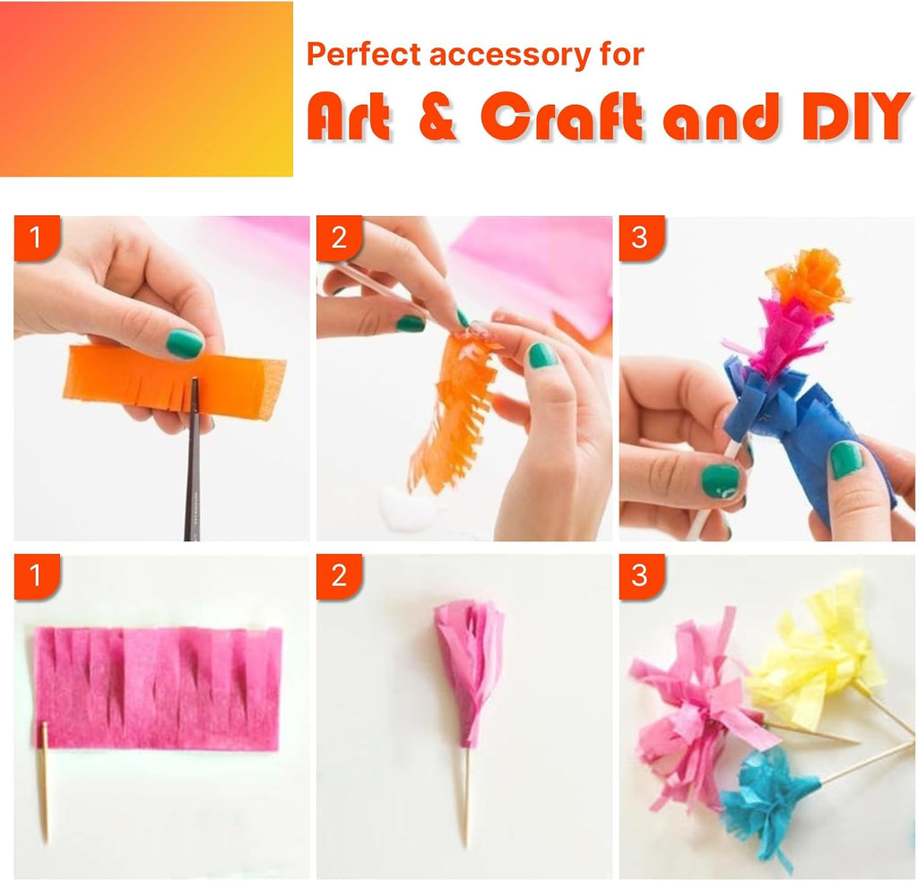 PartyWoo Crepe Paper Streamers 8pcs 656ft Pack of Rainbow Colorful Crepe Paper Streamers for Graduation Baby Shower Unicorn Fiesta Safari Flower Spring Rainbow Theme Birthday Party Decorations