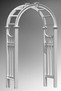 vienna 49" w x 91" h vinyl arbor, main product view