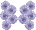 Purple Birthday Decorations,DIY Purple Paper Fans Hanging Decoration ,Party Decorations for Adults 8in,Little Mermaid Party Decor,Baby Shower Decorations 30 Color DIY Set (Light Purple)