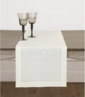 Solino Home Linen Ivory Table Runner 72 Inches Long - 100% Pure Linen Hemstitch Table Runner 14 x 72 Inch for Dresser, Dining, Fall, Halloween, Thanksgiving, Christmas, Holiday - Classic Hemstitch