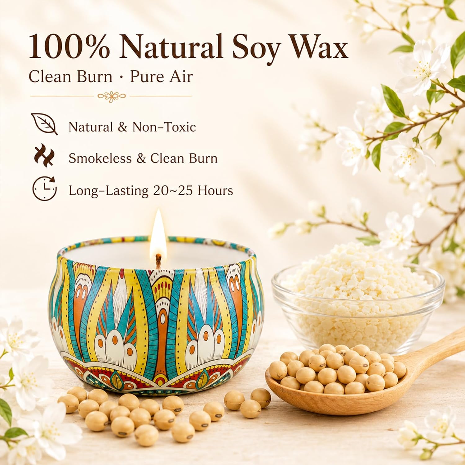 Scented Candles Gift Set, 12 Pack Soy Wax Candles for Home, 12 Scents, Aromatherapy Travel Tins with Gift Box for Women, Birthday, Housewarming, Relaxation