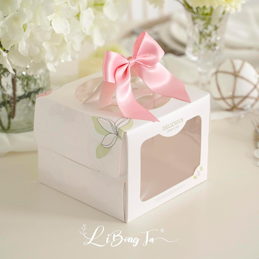 24 PCS Pink Bows for Gift Wrapping 4.5" Pre-Tied Twist Tie Bows Baby Pink Satin Ribbon Bow for Presents Candy Treat Bags Crafts Baby Shower Birthday Party Wedding Decor