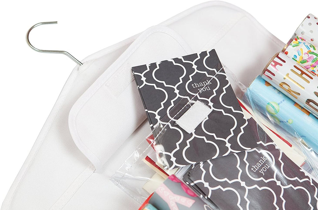 COLIBROX Double Sided Hanging Gift Wrap & Bag Organizer Storage