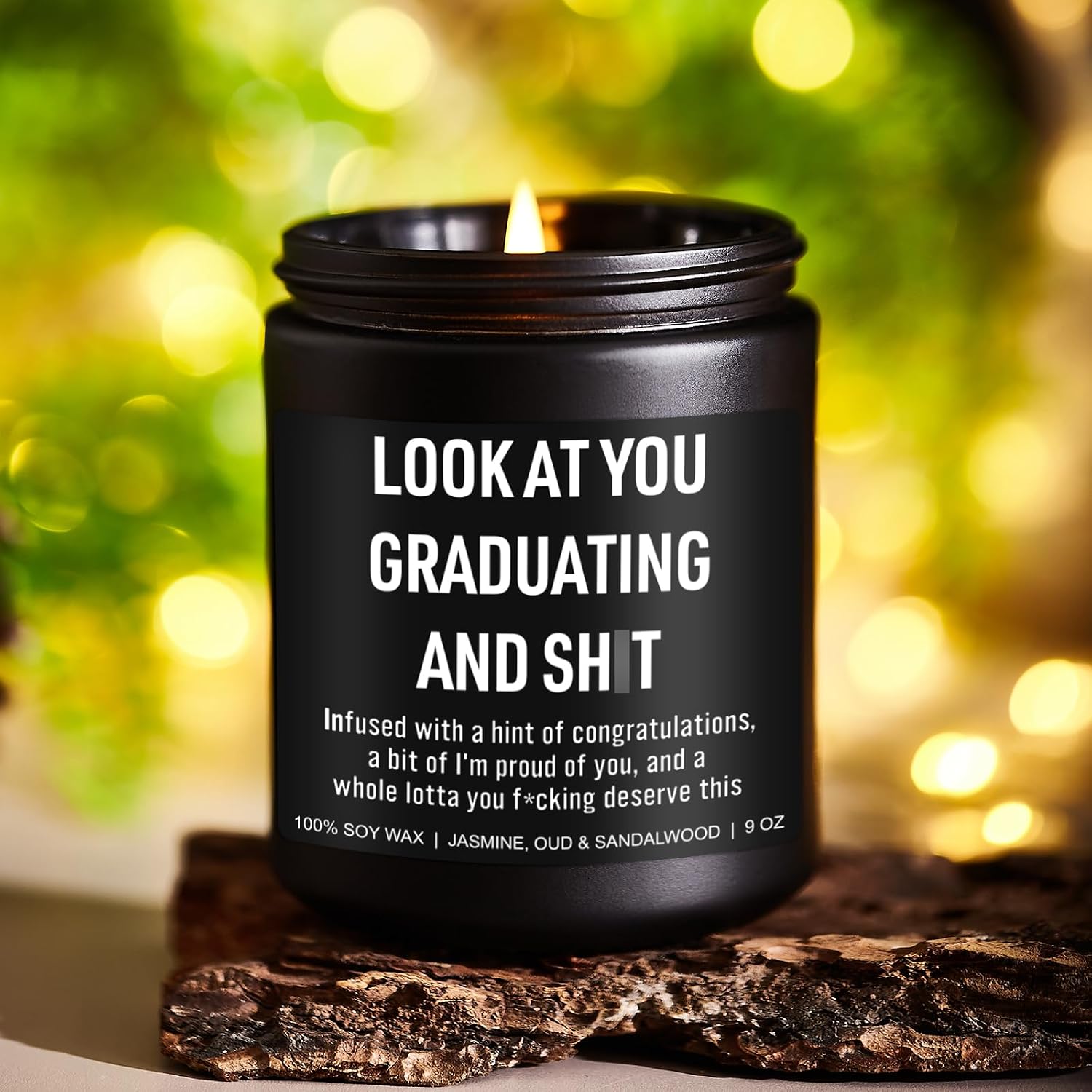 Younift Funny Grad Candle, 2026 Graduation Gifts for Her, Him - College, High School, Masters Degree, Phd, Law School, Nursing & Nurse Graduation Gifts for Women, Men - 9 oz