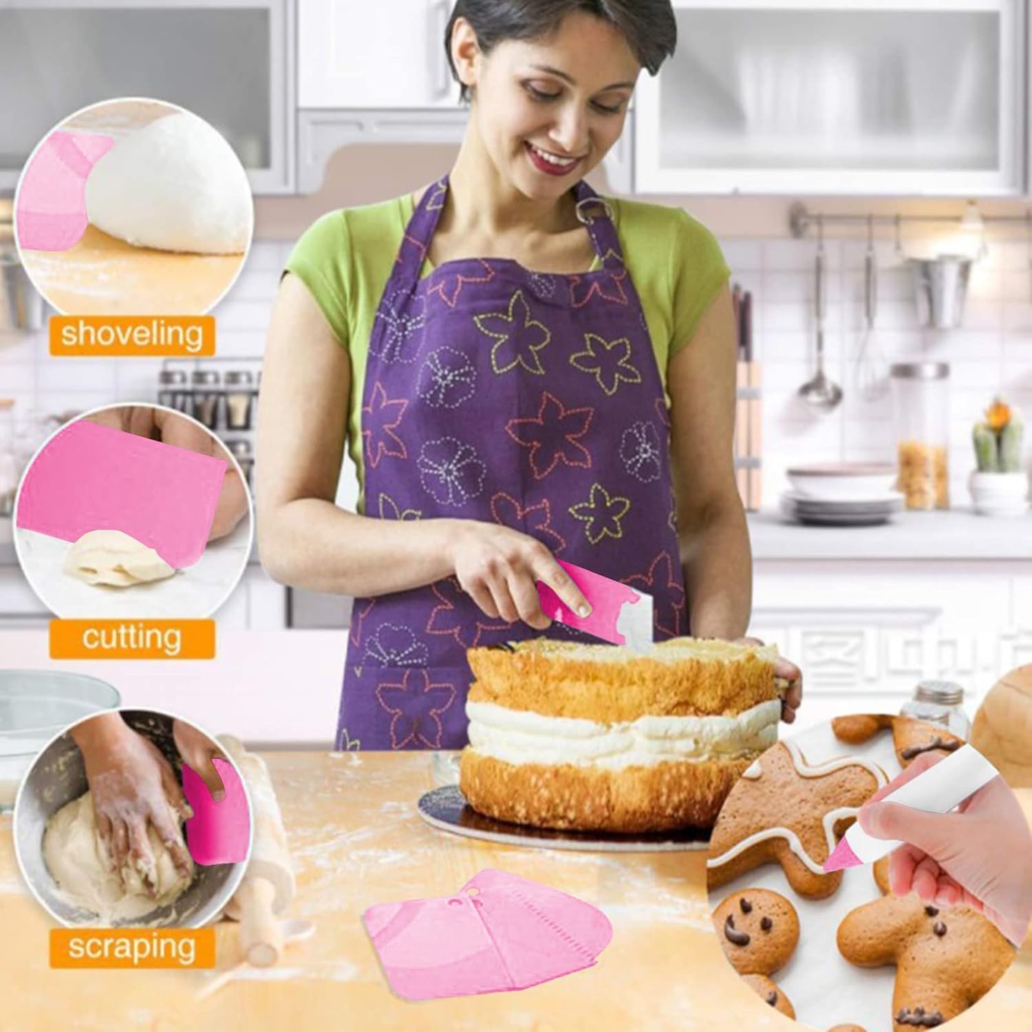 Cake Decorating Kit,Piping Bags and Tips Set,Cake Decorating Supplies,Frosting Piping Kit,Cake Baking Supplies for Beginners (66PCS)
