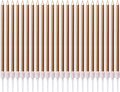 Luter 24Pcs Metallic Birthday Candles in Holders Tall Birthday Cake Candles Long Thin Cupcake Candles for Birthday Wedding Party Decoration(Champagne Gold)