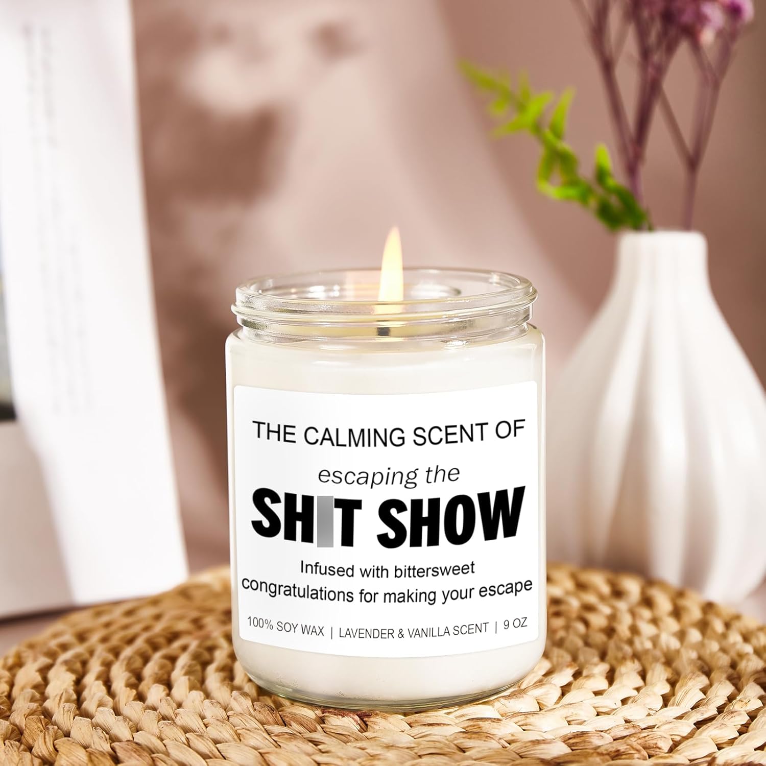 Younift Sarcastic Candles, Going Away, Goodbye, Farewell Gifts for Coworkers - Retirement, Coworker Leaving Gifts for Women, Men - Leaving Job, Moving Away Presents for Friends, Boss, Work Bestie