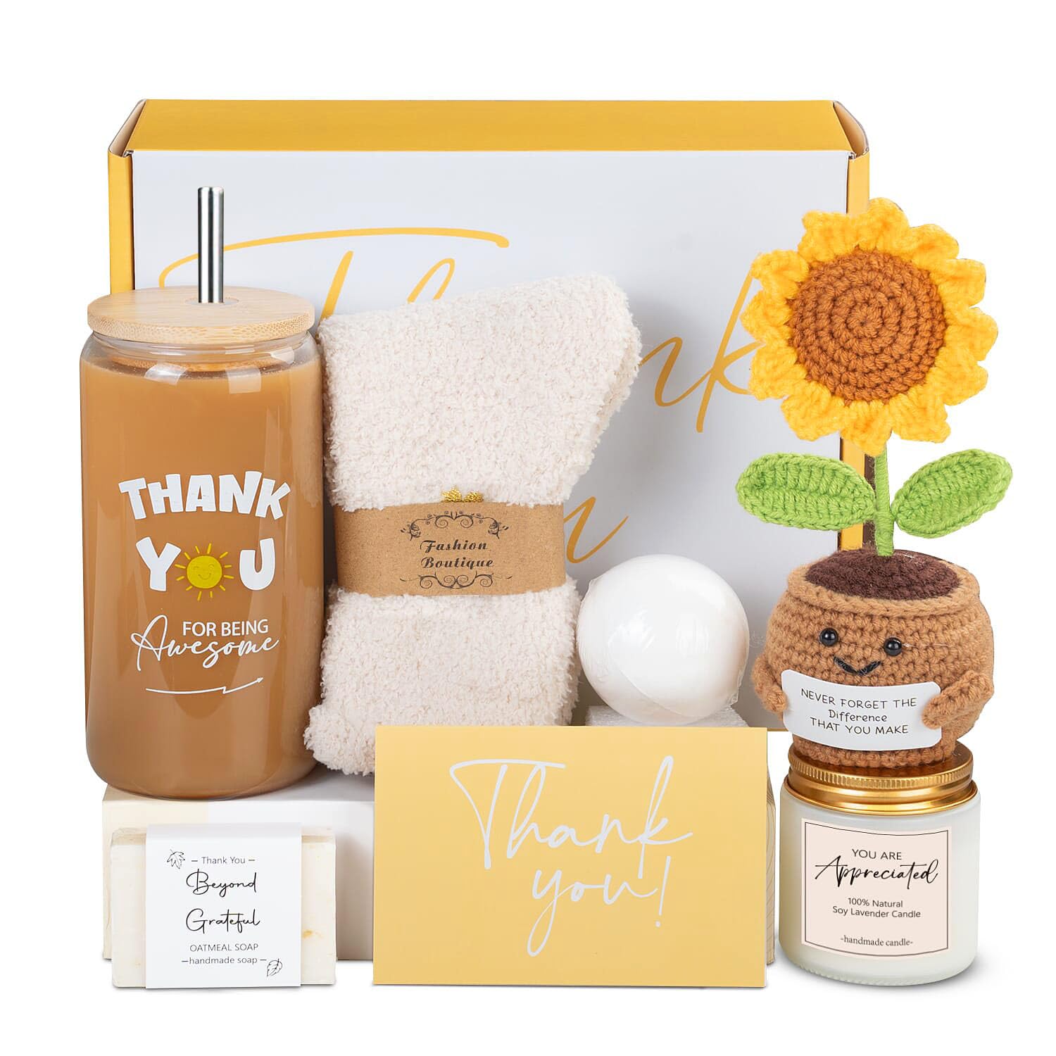9Pcs Thank You Gift Basket For Women, Teacher Appreciation Gifts, Administrative Professional Day Gifts For Dental Assistant, Principal, Secretary, Staff, Coworker, Nurse, Employee Appreciation Gifts