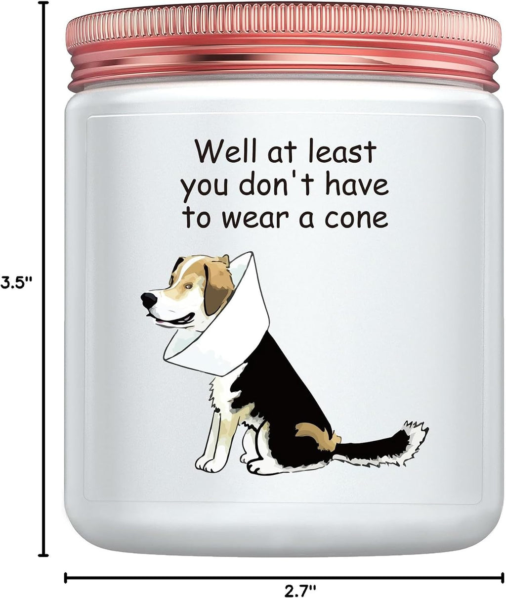 Get Well Soon Gifts for Women Men, Funny After Surgery Recovery Feel Better Encouragement Gifts for Dog Lover Dog Mom Dad - Lavander Scented Candles
