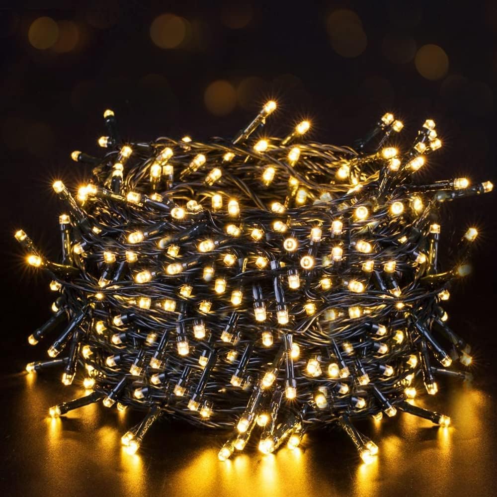 quntis battery powered string lights outdoor, 132ft 300, main product view