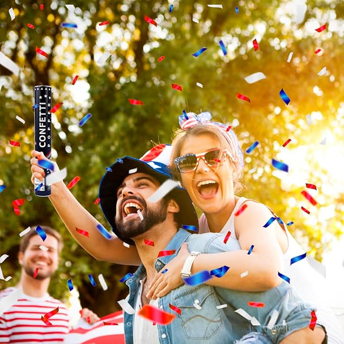 Confetti Cannon 12 Pack Multicolor Biodegradable Confetti Popper Party Confetti Shooters 12 Inch Confetti Popper Cannons Confetti Poppers for Wedding Birthday Graduation New Years Eve Celebration