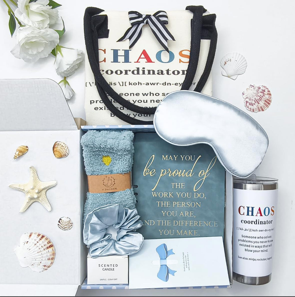 Thank You Gifts for Women, Teacher Appreciation Gifts, Birthday Gift Basket, Employee Appreciation Gift for Friends Women Teachers Coworkers Mom Her Boss Nurse Christmas Gift set with Canvas Tote Bag