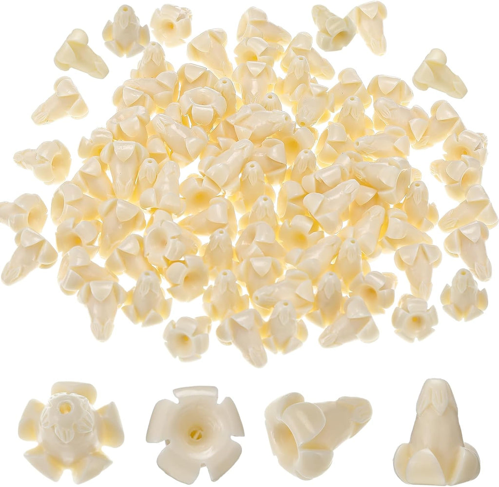 jutom 100 pcs puakenikeni flower beads hawaiian for, main product view