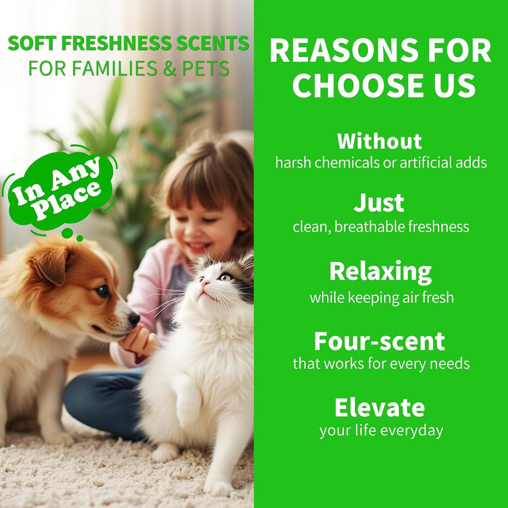 4 Pack Odor Eliminating Candles Set - Eliminates 95% of Pet, Smoke, Food, and Other Smells Quickly - Air Freshing Scent of Lavender/Orange/Mint/Cotton - 28oz Soy Candles for Home Scented, 200 Hours