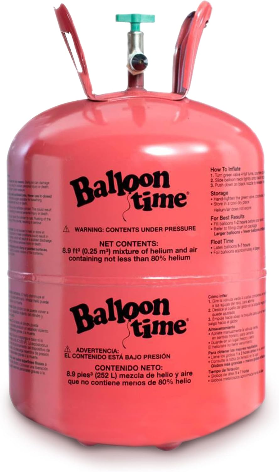 Helium Tank for Balloons At Home, 14.9 Cu Ft Helium Balloon Pump Kit with 50 ...