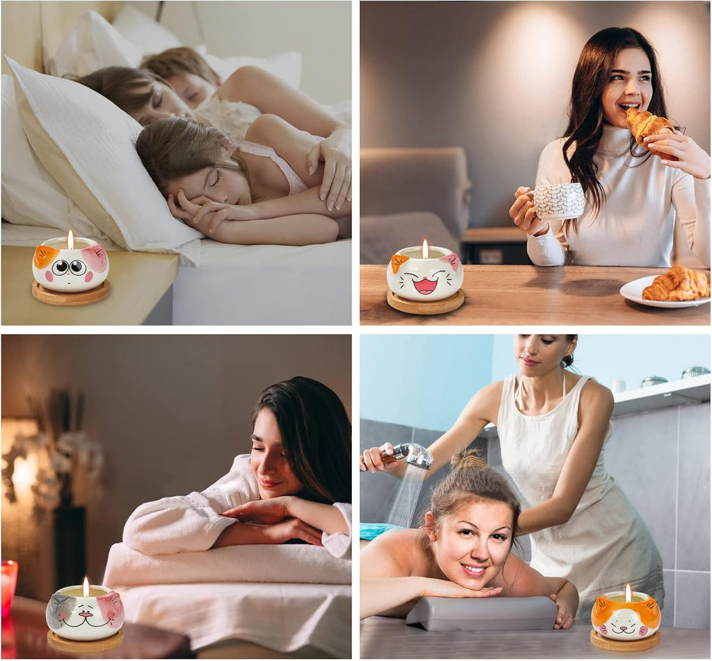 Kinforse Scented Candles Birthday Gifts for Women, Owl Gifts for Women, 6 Pack Novelty Owl Aromatherapy Candle Bulk Gift for Birthday Mother's Thanksgiving