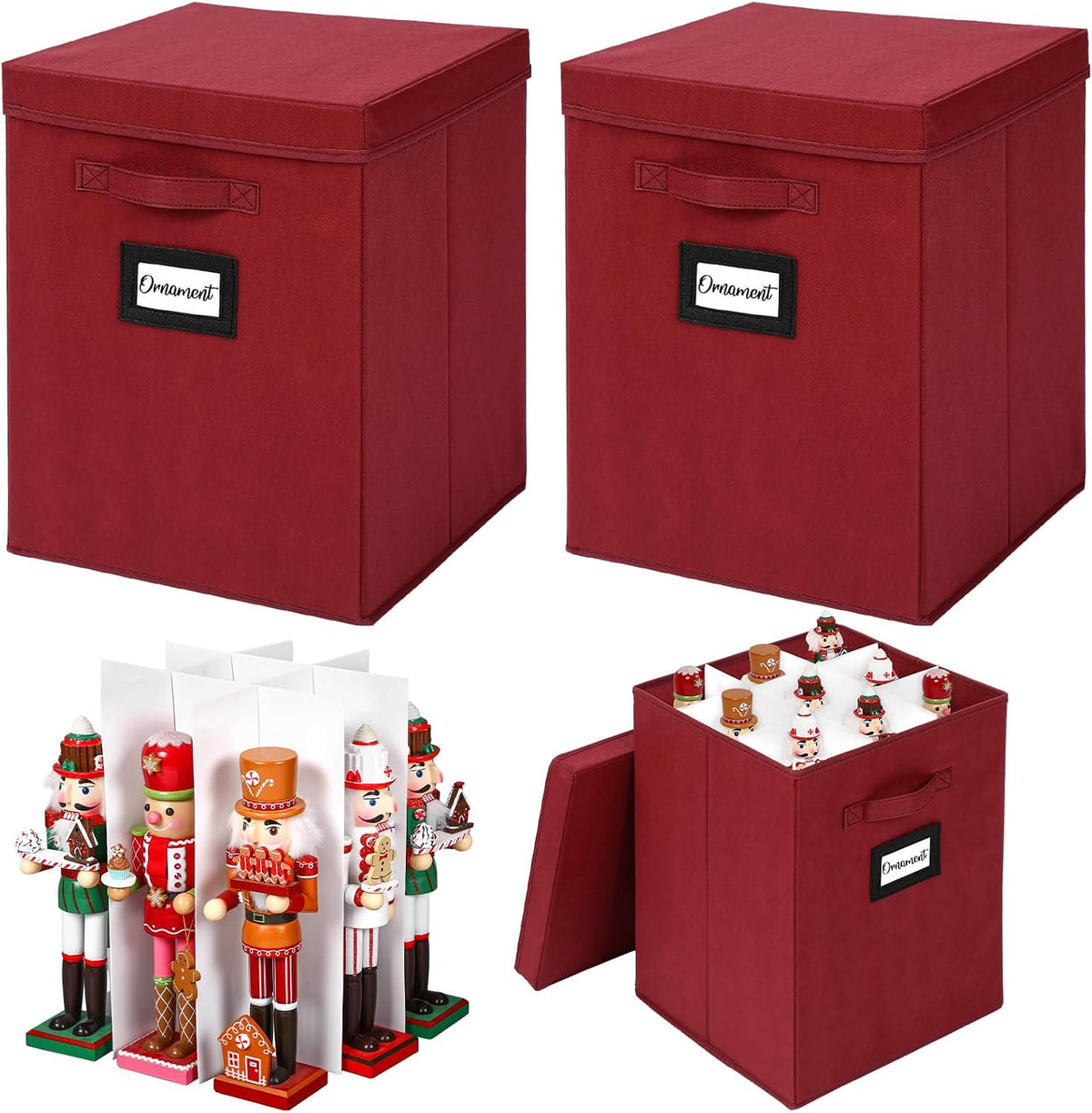16 inch large christmas nutcracker storage box, 18ct, main product view