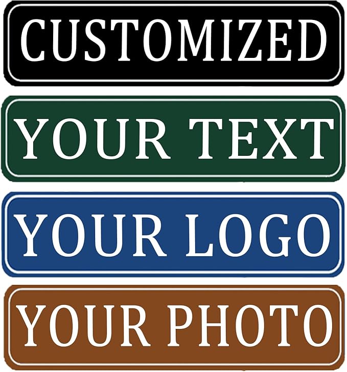 Custom Sign, Personalized Metal Signs,Customized Metal Signs Outdoor for Offices, Businesses, Workplaces, Street, Address, Indoor and Outdoor Use