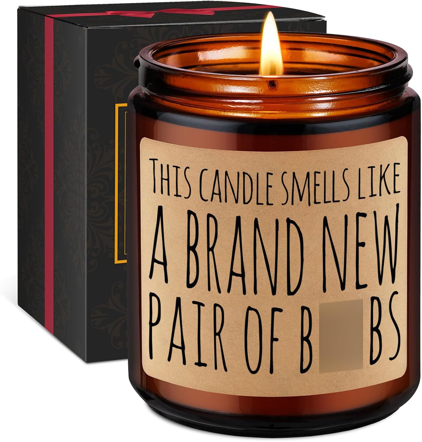 Miracu Candles, Breast Cancer Gifts, Funny Implants, Breast Reduction Surgery Presents, Bo-b Job Recovery Supplies - Reconstruction, Mastectomy Surgery, Cancer Survivor Gifts for Women Her