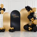 gold black glitter arch backdrop cover 3set (6, main product view