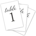 Black Wedding Table Numbers, 1-25, Centerpiece Decorations, Double Sided 4x6, Numbers and Head Table Card Included