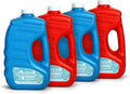 Darice Bubble Solution 4 Pack (256oz) Refill for Bubble Machines & Blowers - Easter, Weddings, Birthdays, Outdoor - 8 Big Bubble Wands Included - Non-Toxic Safe for Toddlers & Kids