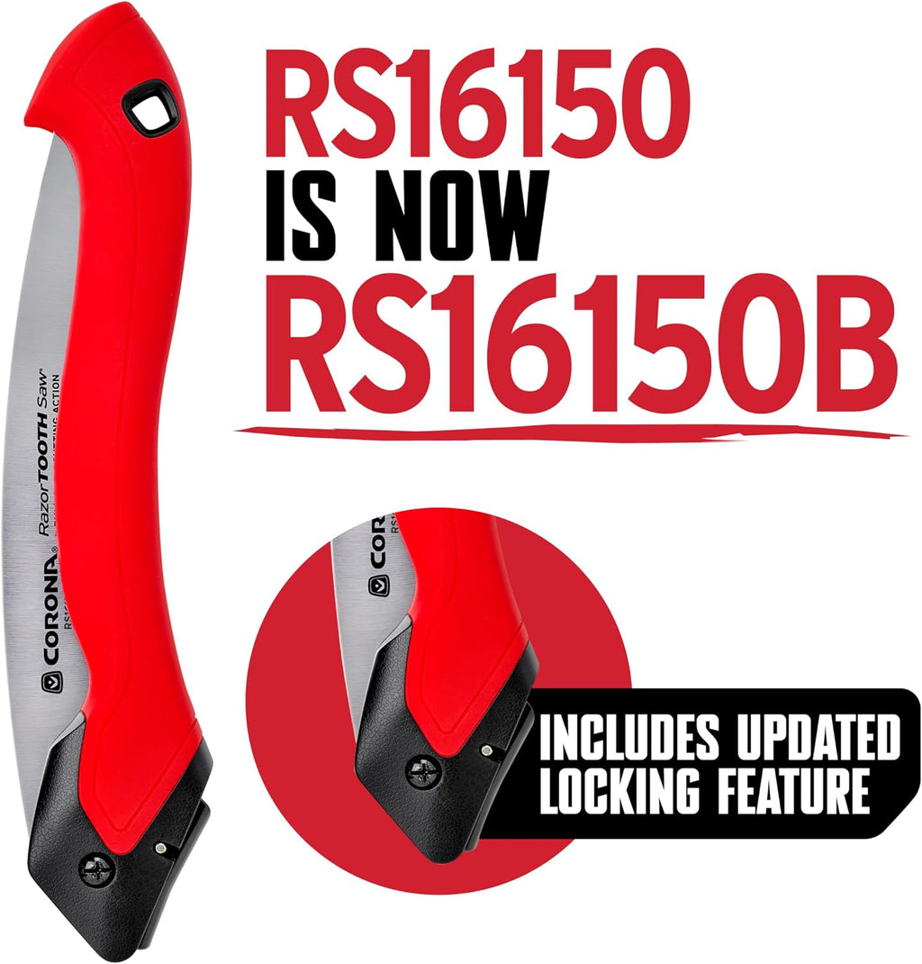 corona tools rs16150b razortooth 10" folding pruning saw shown in use
