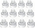 Hosley Set of 24 Glass Taper Candle Holders/Tea Light Candle Holders 2 Inches High Ideal Gift for Weddings Party Favor Reiki Meditation