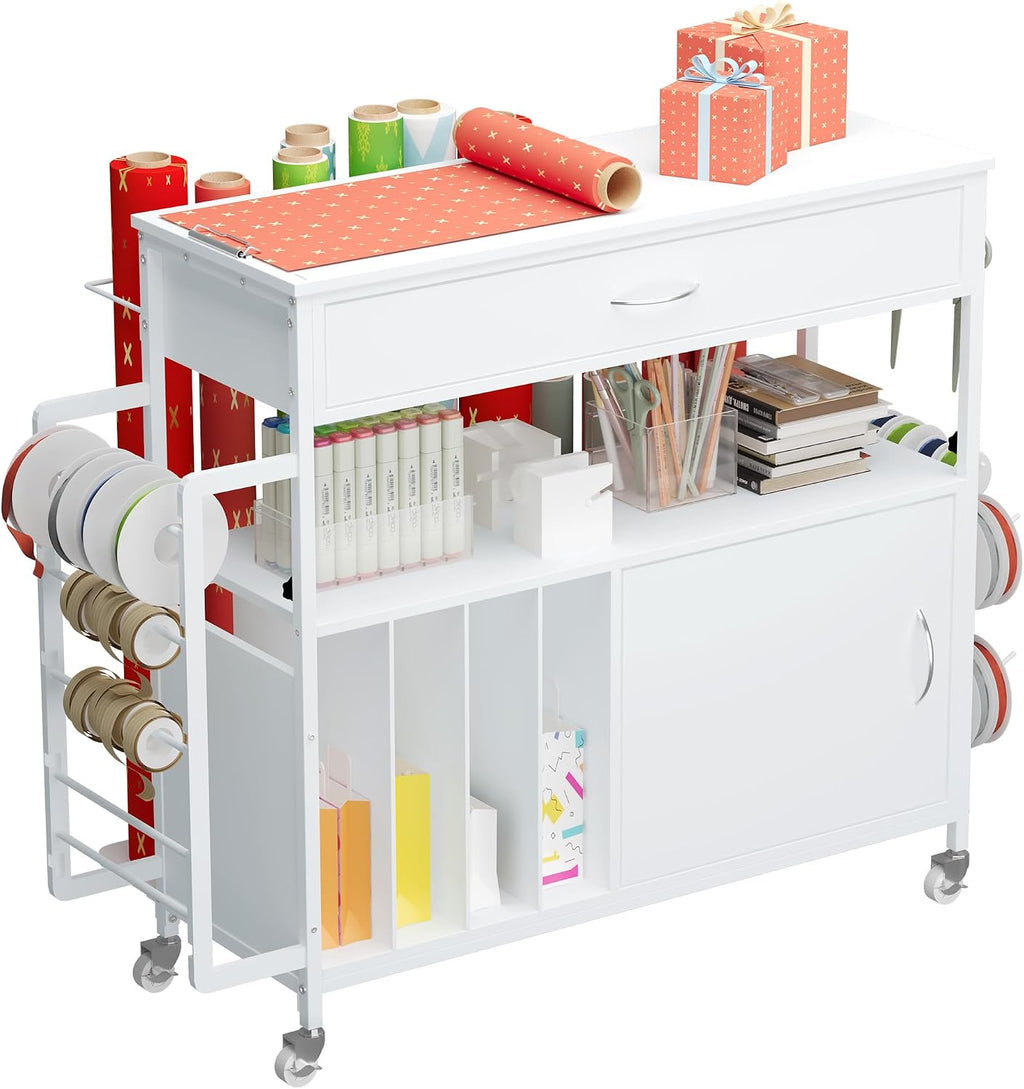 height-adjustable gift wrapping station with paper clamp &, main product view