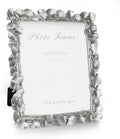 Cuspin Silver 8x10 Picture Frame, Vintage Silver Ornate Leaf Textured Hand-Crafted Resin with Glass Front Antique Photo Frame for Tabletop Display, Retro Design Home Decor