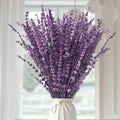 Dried Lavender Flowers, Preserved Lavender Bouquet 15-17 Inches, Purple Lavender Bundle for Shower, Home Decor, Vase Filler, Wedding Decorations, Aromatherapy, DIY Crafts, 50g(1.76oz)