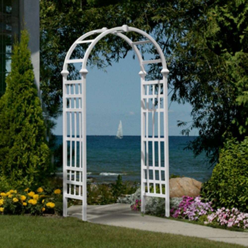 athens 39"w x 81"h vinyl arbor, main product view