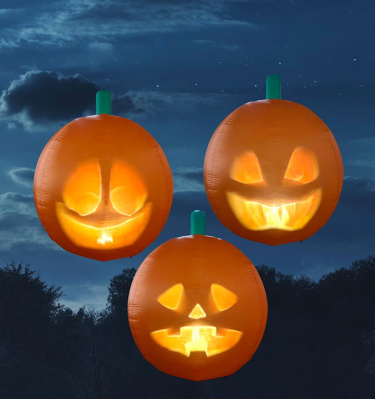Inflatable Jabberin' Jack 5 Foot Tall Talking Animated Pumpkin with 56 In...