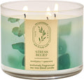 Bath & Body Works Eucalyptus Spearmint 3-Wick Candle - Scented Candle for At-Home Use - Long-Lasting, Room-Filling Fragrance - High Fragrance Oil Concentration - Soy Wax Blend