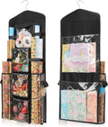 EXLIFBAG Wrapping Paper Storage, Gift Wrap Organizer Holder Double-Sided Hanging Gift Bag Storage Organizer