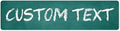 Custom Sign, Custom Street Sign, 11 Font Colors, 13 Font Styles, 4 Hole Options, 22 Sizes, 3x12 Inches, Rust Free DiBound, Fade Resistant, Made in USA by My Sign Center (Chalkboard Green)