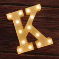 MUMUXI Marquee Light Up Letters | Large Light Up Numbers | Battery Powered and Bright with Every Letter of The Alphabet | for Wedding, Birthday, Party, Celebration, Christmas or Home Decoration (K)