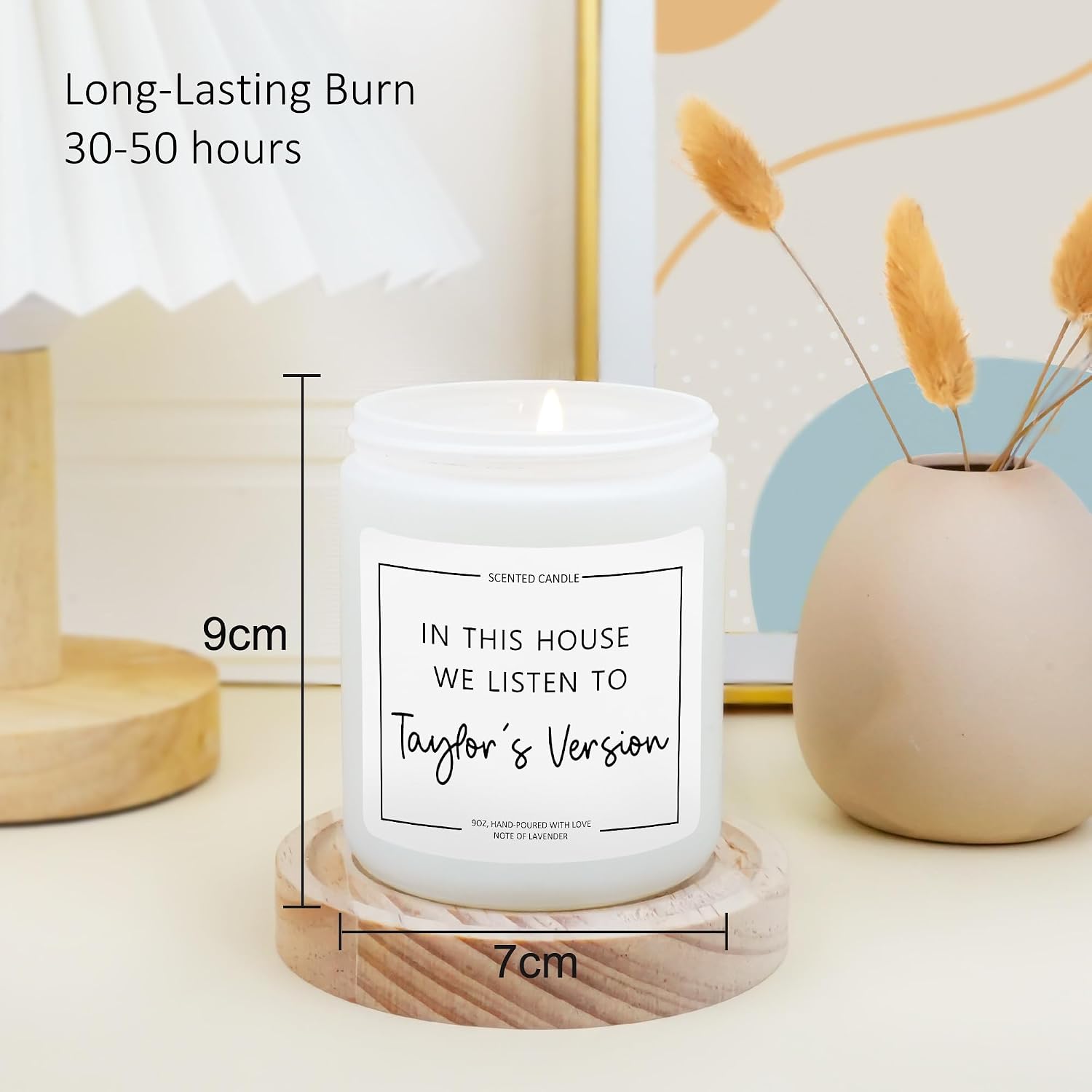 Taylor Inspired Gifts, Cool Fan Gifts for Women Adult, Birthday Candle for Swifties Besties, Natural Soy Wax Lavender Candle Room Decor, Themed Gift Ideas for Christmas Graduation Retirement