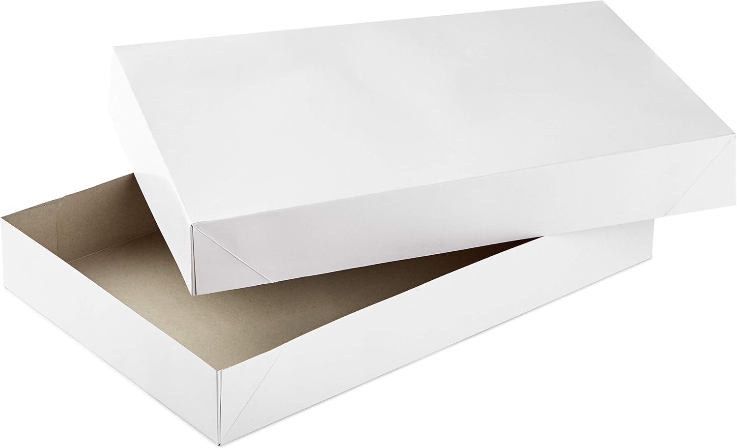 Hallmark 17" XL Gift Boxes with Lids (12 White Robe Boxes, White) for Birthdays, Graduations, Christmas, Weddings, Bridal Showers, (Pack of 2)