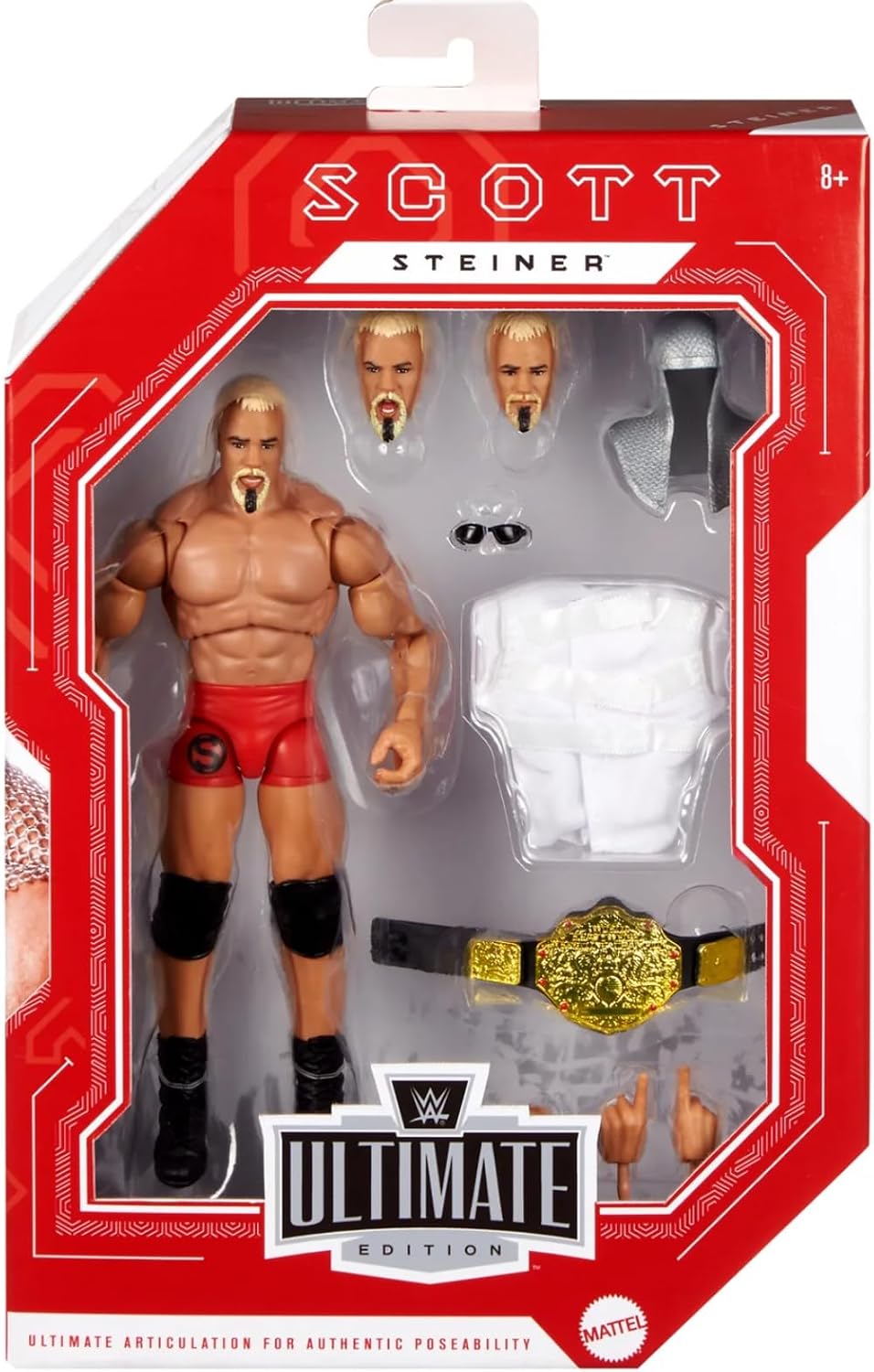 WWE Ultimate Edition Monday Night War Scott Steiner Action Figure & Acces...