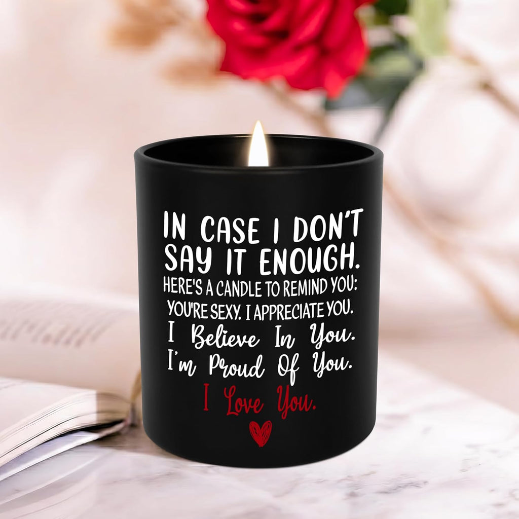 TEEZWONDER Anniversary Wedding Gifts for Women Men - Long Lasting Vanilla Lavender Candle 10 Oz - Romantic Gifts for Him Her Girlfriend Boyfriend, Birthday Gift Ideas