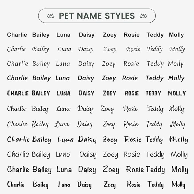 Dog Tags Personalized for Pets - YEHANTI Personalized Dog Tags with Dog Paw, Durable Stainless Steel Pet ID Tags for Small Large Dogs Cats, Custom Dog Name Tags Engraved on Both Sides (Heart)