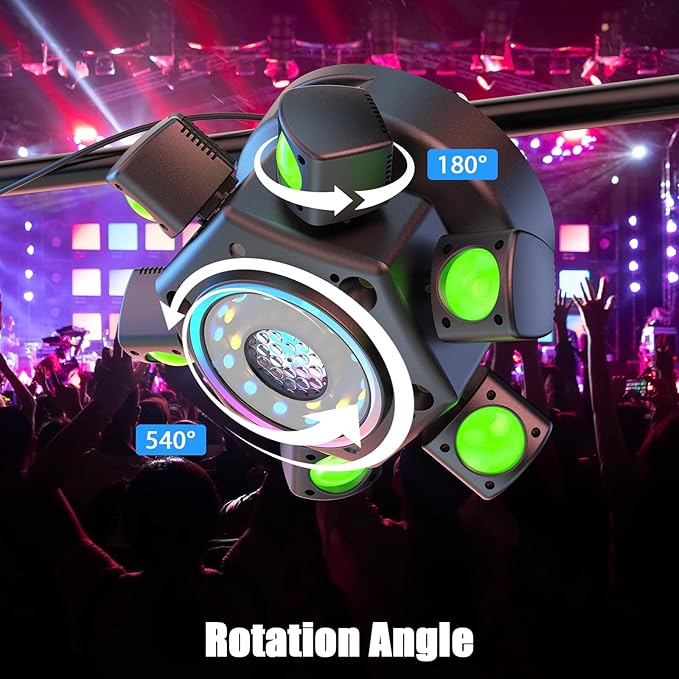 120W DJ Light Moving Head 6 Arms Stage Lights with Mixed Lighting Effects,DJ Stage Lighting for Party Disco Club Wedding Bar