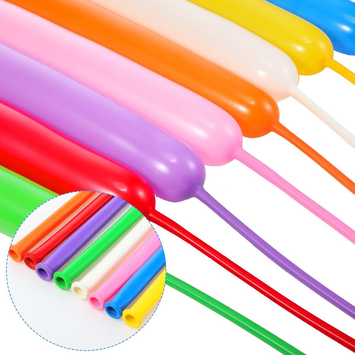 Sratte 1000Pcs 260Q Animal Twisting Long Balloon Multi‑color, Bright Colors